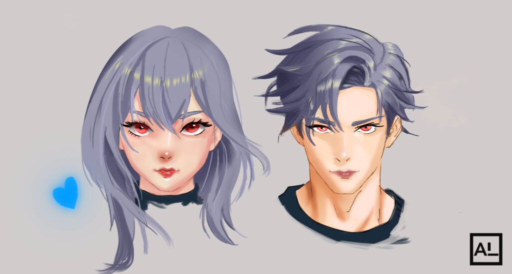 How to draw anime hair cover