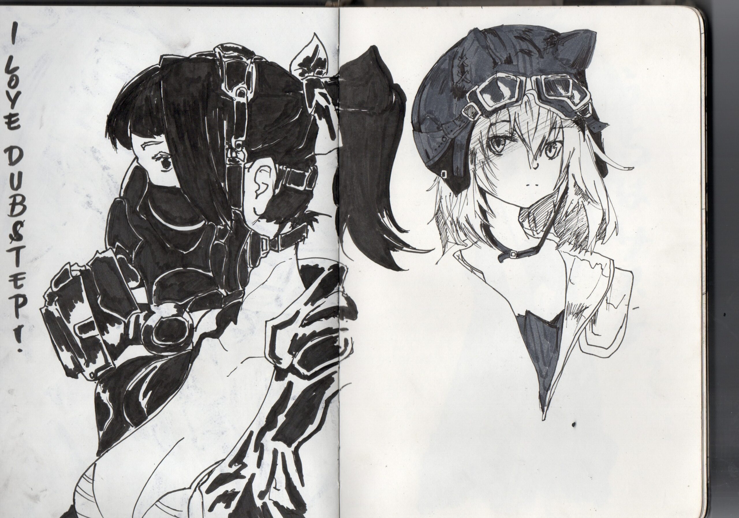 Old Sketchbook Doodles – Techwear & Goggles
