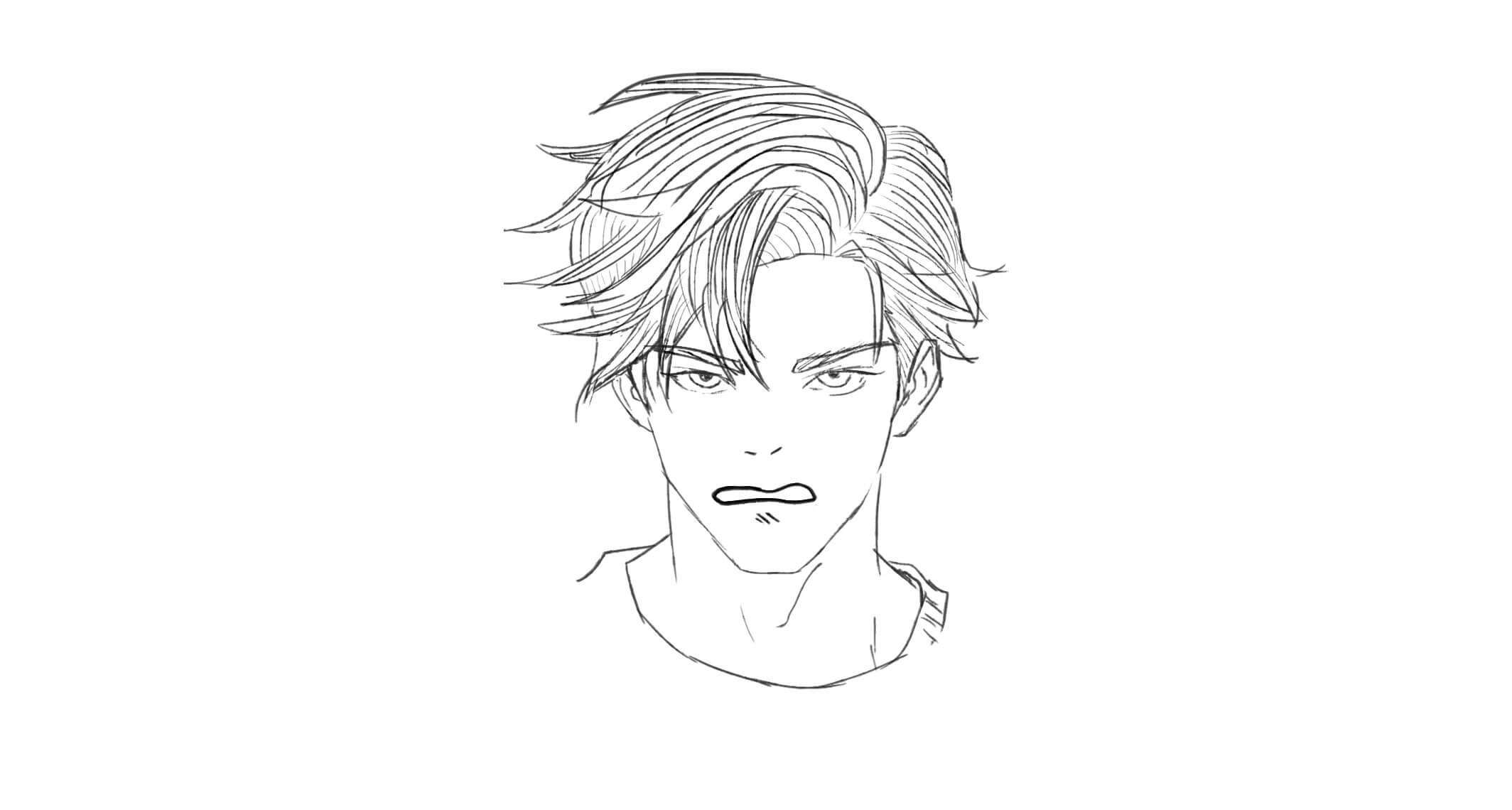 How to draw anime hair: Less Lines, More Suggestion