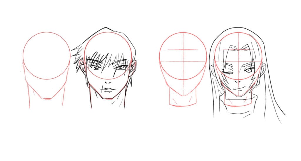 Complete Anime Drawing Guide for Beginners: Your Step-by-Step Roadmap 2 The Head Shape