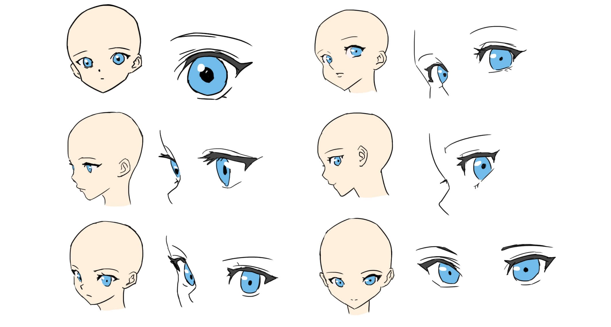 How to Draw Anime Eyes (Step-by-Step Guide for Beginners) 8 Drawing Anime Eyes from Different Angles