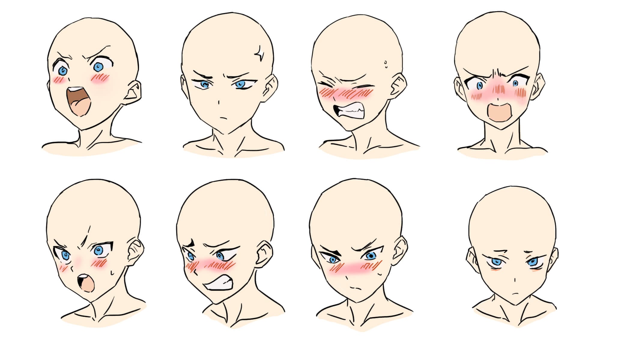 How to Draw Anime Eyes (Step-by-Step Guide for Beginners) 5 drawing eyes for different emotions