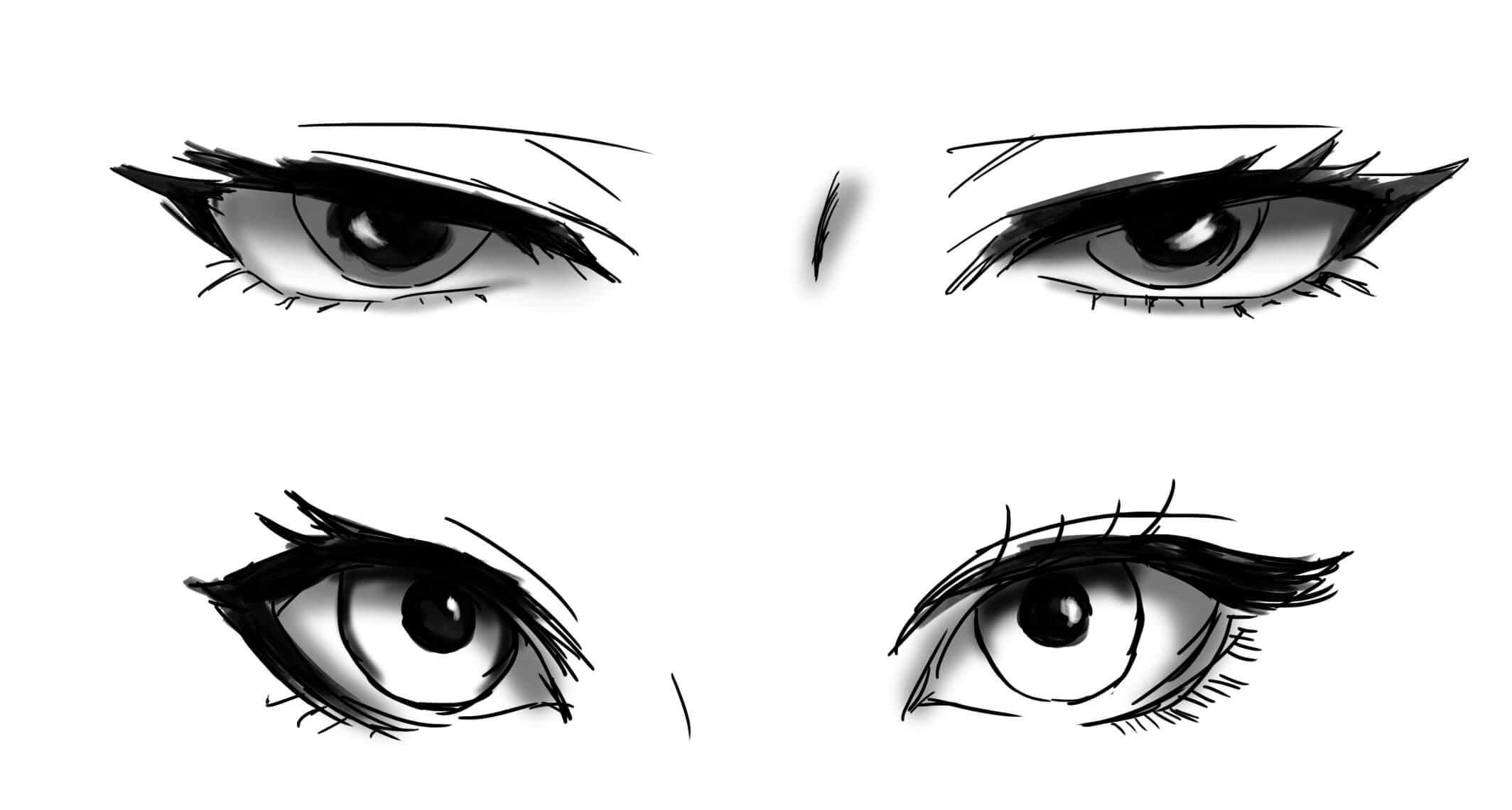 How to Draw Anime Eyes (Step-by-Step Guide for Beginners) 4 anime eye styles by character type