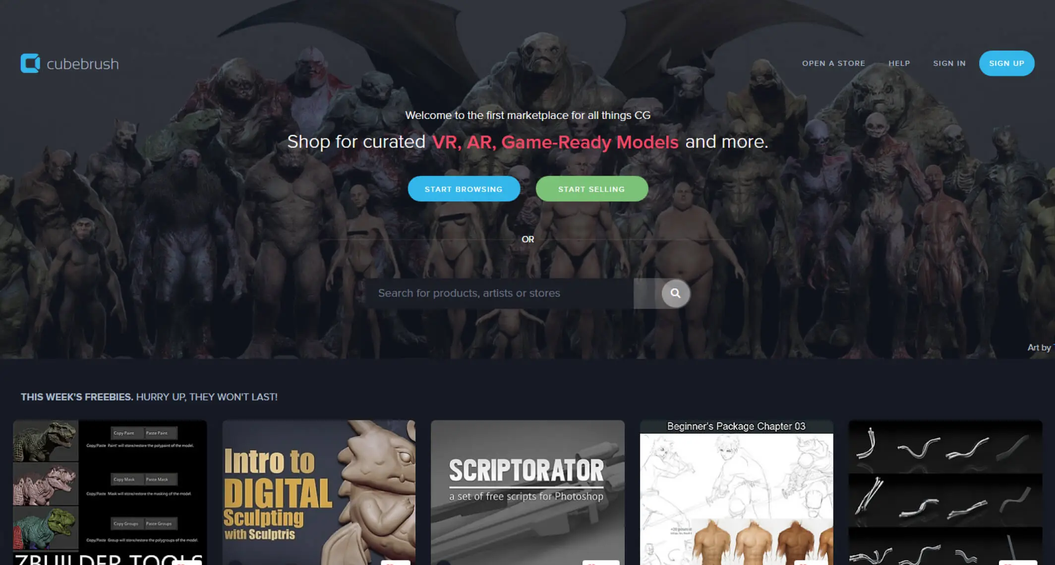 The Best Free Online Resources for Learning Digital Art (From Someone Who Actually Used Them) 12 cubrush.co website screenshot
