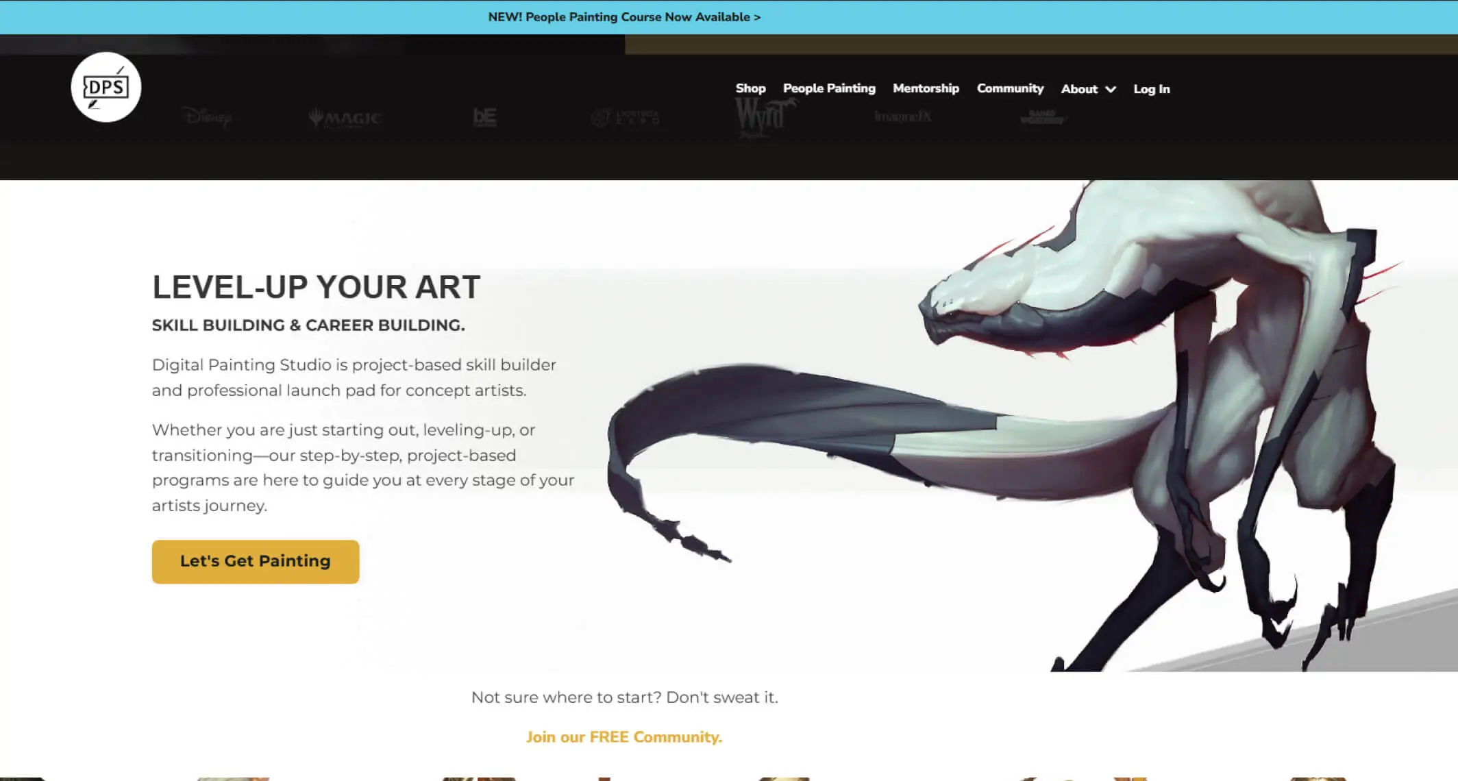 The Best Free Online Resources for Learning Digital Art (From Someone Who Actually Used Them) 11 digital painting studio website screenshoot